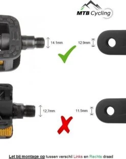 Fiets Pedalen - Anti Slip - Trappers Voor Fiets Met Reflector - 14.2mm Schroefdraad - 9/16 Inch -Zwart -Fietsenwinkel 946x1200 2