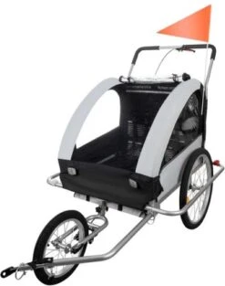 Fietskar Voor Kinderen - 3 In 1 - Geschikt Voor 2 Kinderen - Kinderfietskar - Fietskar Kind - Fietskar Hond -Fietsenwinkel 948x1200 3