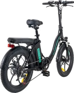 Hitway BK6 Elektrische Fiets | Opvouwbare E-bike | 20 Inch Fat Tire | 350W Motor | 10Ah | Zwart/Groen -Fietsenwinkel 949x1200 5