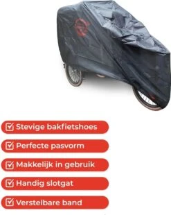 Bakfietshoes Voor Grotere / Elektrische Bakfiets (met Huif) - Red Label O.a. Bestemd Als: Babboe Hoes : Cruiser Hoes : Dolly Hoes : Vogue Hoes : Urban Arrow Family Hoes -Fietsenwinkel 957x1200