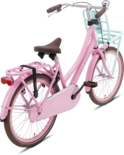 Valetta Cargo - Transportfiets - Meisjesfiets - 22 Inch - Mint Roze -Fietsenwinkel 959x1200 1
