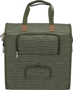 New Looxs Lilly Nomi Enkele Fietstas - Afneembaar Shopper - 18 Liter - Groen -Fietsenwinkel 966x1200