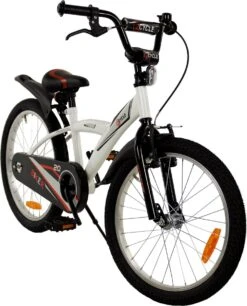 2Cycle Biker Kinderfiets - 20 Inch - Wit - Jongensfiets -Fietsenwinkel 968x1200