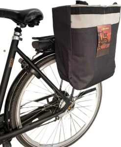 Leonardo Fietstas Boodschappentas 17 Liter - Eenvoudig Op Elke Fiets Te Klikken! - Schoudertas - 40x32x15.5 Cm - Ook Voor Elektrische Fietsen Geschikt -Fietstas Enkel