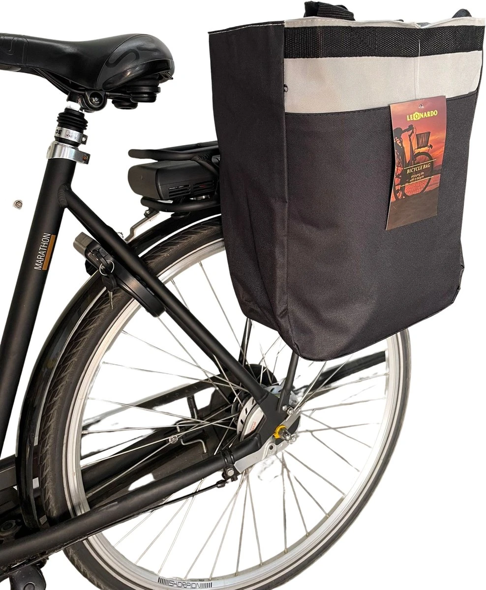 Leonardo Fietstas Boodschappentas 17 Liter - Eenvoudig Op Elke Fiets Te Klikken! - Schoudertas - 40x32x15.5 Cm - Ook Voor Elektrische Fietsen Geschikt -Fietstas Enkel 3 Leonardo Fietstas Boodschappentas 17 Liter - Eenvoudig Op Elke Fiets Te Klikken! - Schoudertas - 40x32x15.5 Cm - Ook Voor Elektrische Fietsen Geschikt -Fietstas Enkel